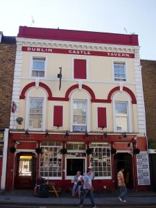 The Dublin Castle pub, Camden, London. Photo by Ewan Munro from London, UK - Dublin Castle, Camden Town, NW1Uploaded by Oxyman, CC BY-SA 2.0, https://commons.wikimedia.org/w/index.php?curid=22393699